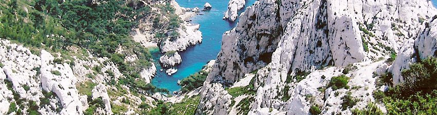 Carte des calanques...